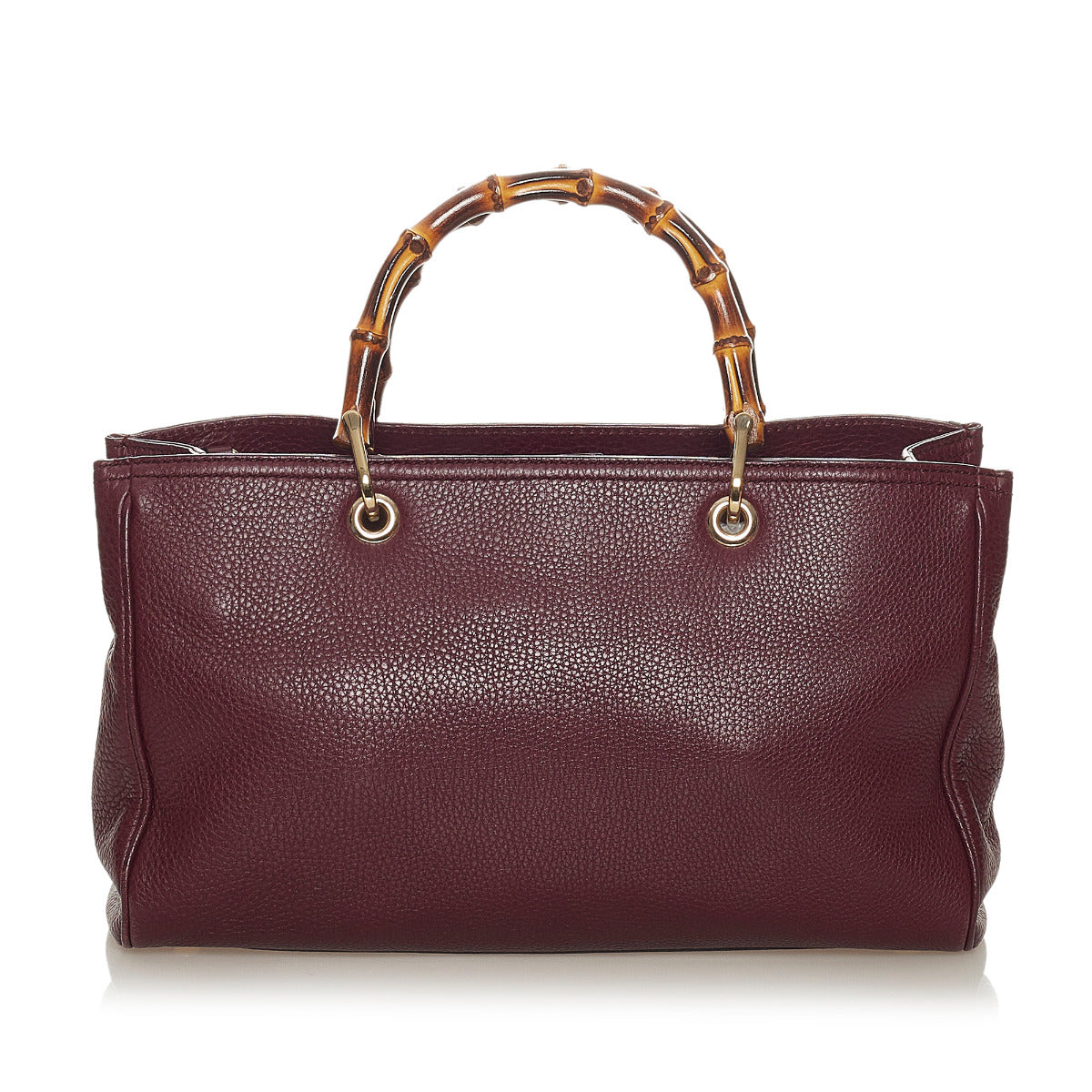 Gucci Burgundy Medium Bamboo Shopper