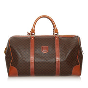 Shop safe online at Labellov in Antwerp this 100% authentic second hand Celine Macadam Canvas Boston Travel Bag