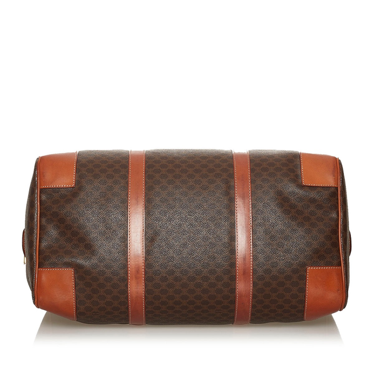 Shop safe online at Labellov in Antwerp this 100% authentic second hand Celine Macadam Canvas Boston Travel Bag