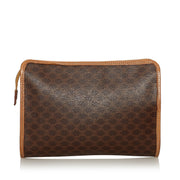 Shop safe online at Labellov in Antwerp this 100% authentic second hand Celine Macadam Canvas Clutch