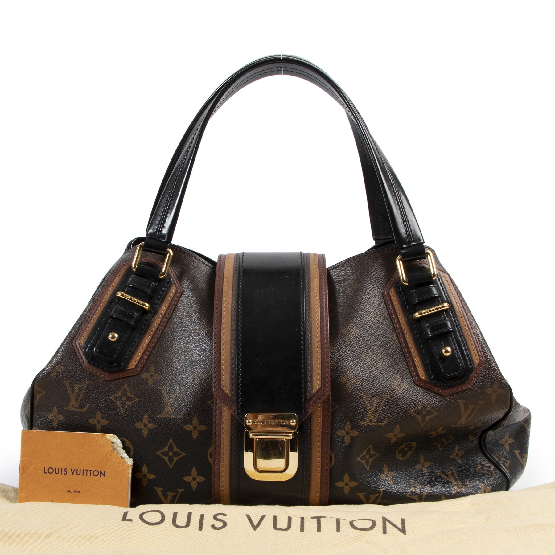 shop safe online Louis Vuitton Limited Edition Noir Monogram Mirage Griet Bag