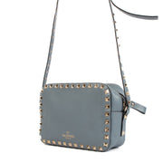 Valentino Light Blue Rockstud Camera Bag