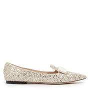 Jimmy Choo Moon Sand Infinity Glitter Gala Flats