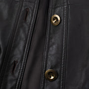 Burberry Black Leather Trench Coat (IT 44) Shop at Labellov.