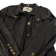 Burberry Black Leather Trench Coat (IT 44) Shop at Labellov.