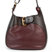 Delvaux Burgundy Leather Chardonnay Crossbody Bag