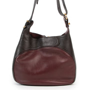 Delvaux Burgundy Leather Chardonnay Crossbody Bag
