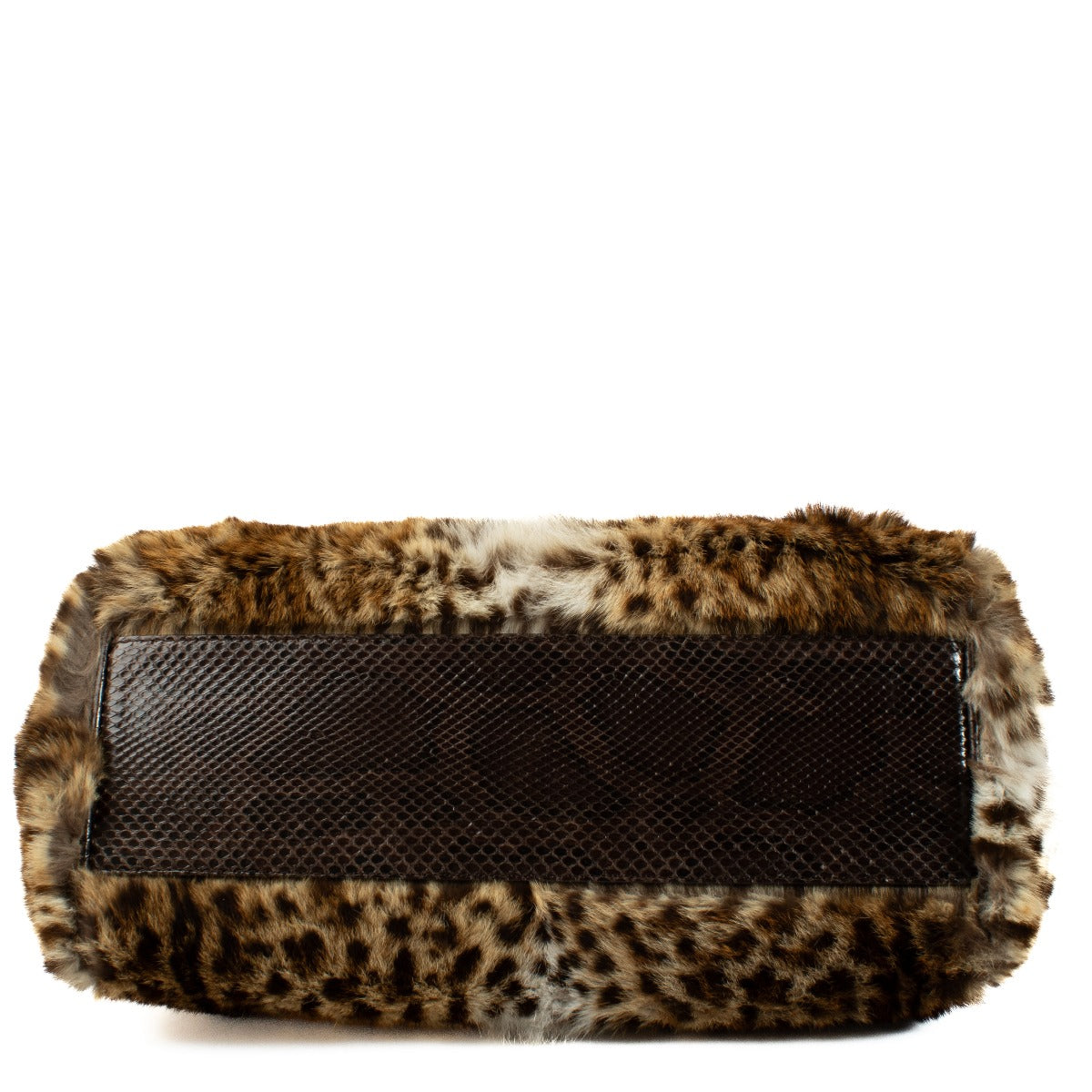 Dolce & Gabbana Python/Fur Large Sicily Bag