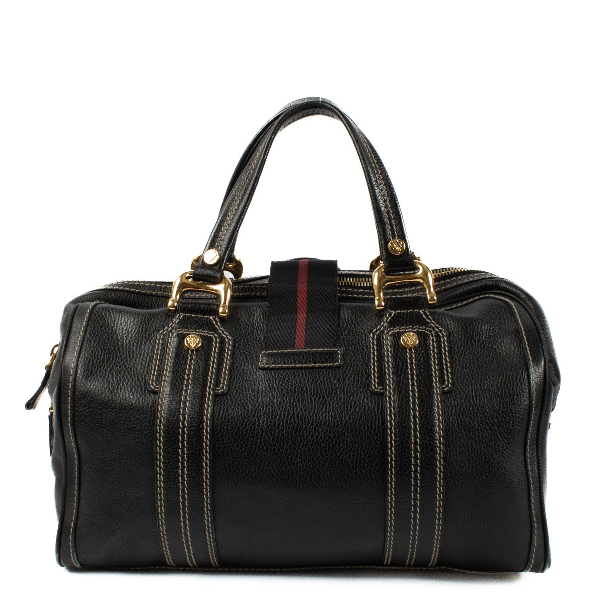 Gucci Zwarte Aviatrix Grote Boston Tas