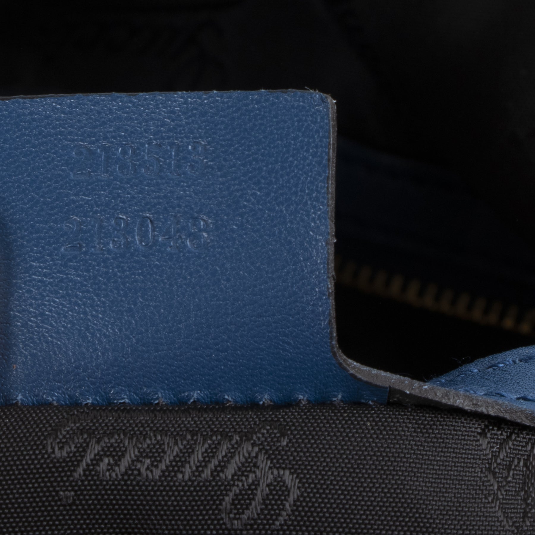 Gucci Blauw Lamsleer Grote Darwin Convertibele Rugzak