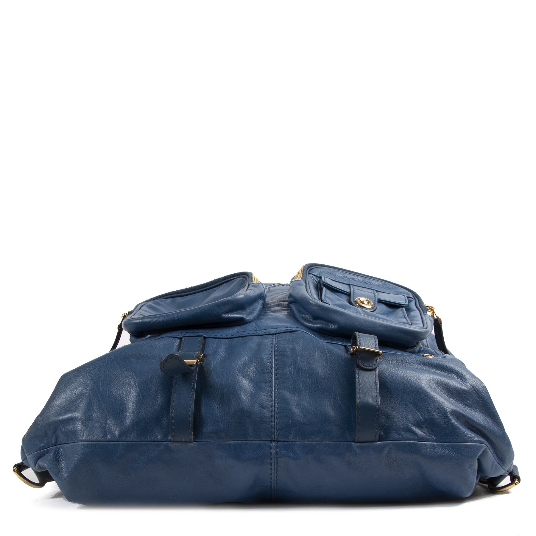 Gucci Blue Lambskin Large Darwin Convertible Backpack shop safe online