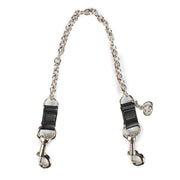 Gucci Black Leather Chain Bag Strap