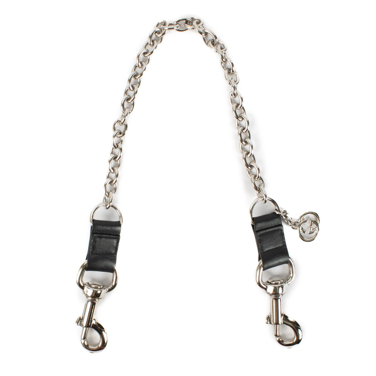 Gucci Black Leather Chain Bag Strap