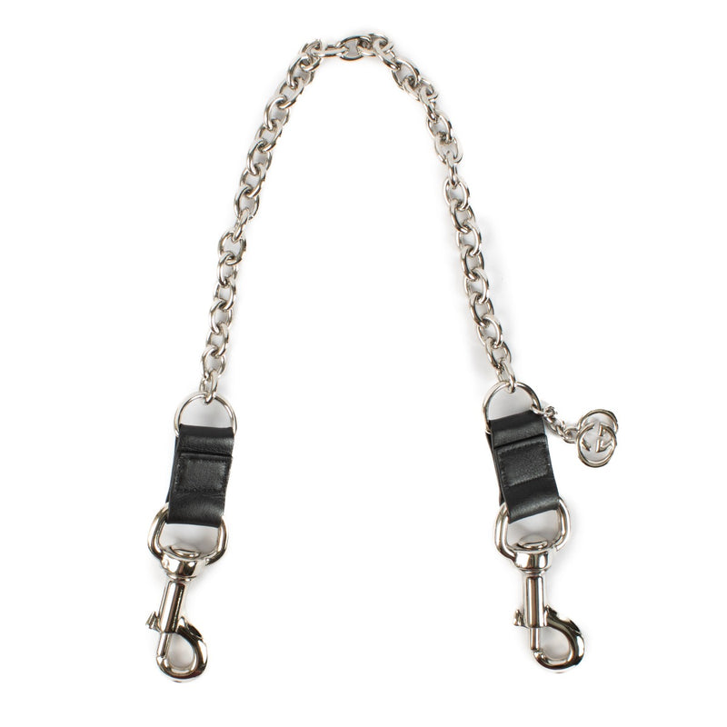 Gucci Black Leather Chain Bag Strap