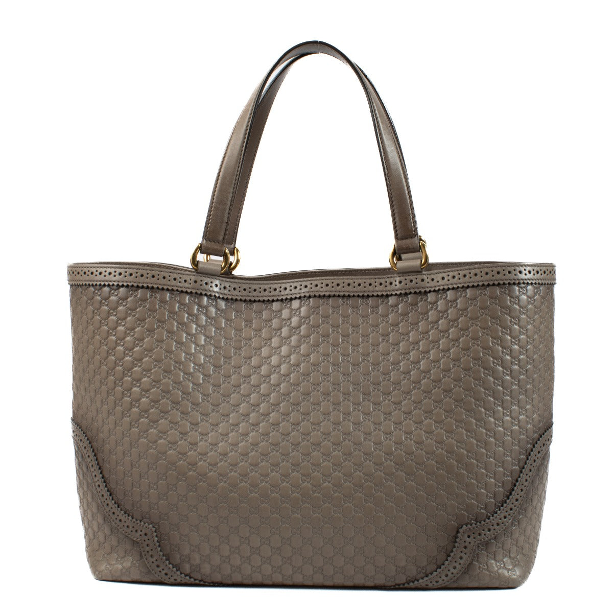 Gucci Grey Microguccissima Large Duilio Tote Bag