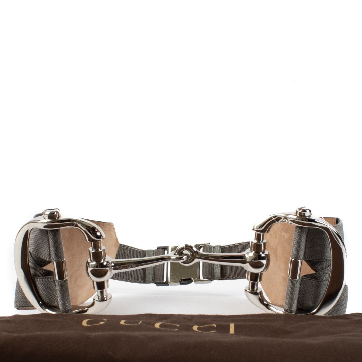 Shop 100% authentic secondhand Gucci Grey Leather Waist Horsebit Belt at Labellov.com