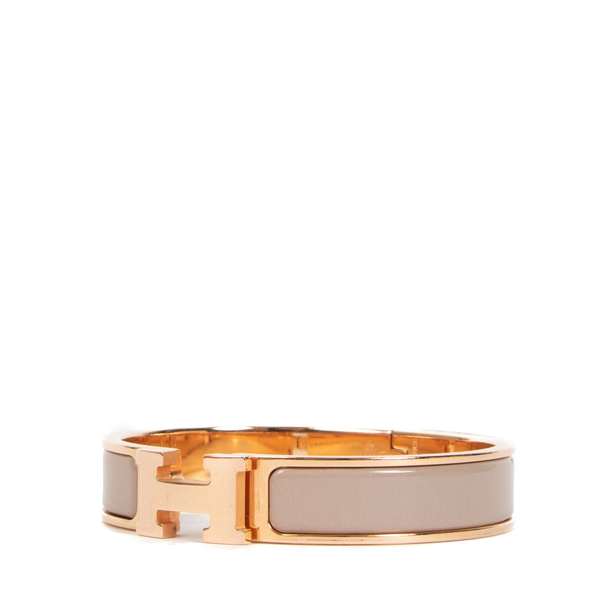 Hermès Clic H Marron Glacé