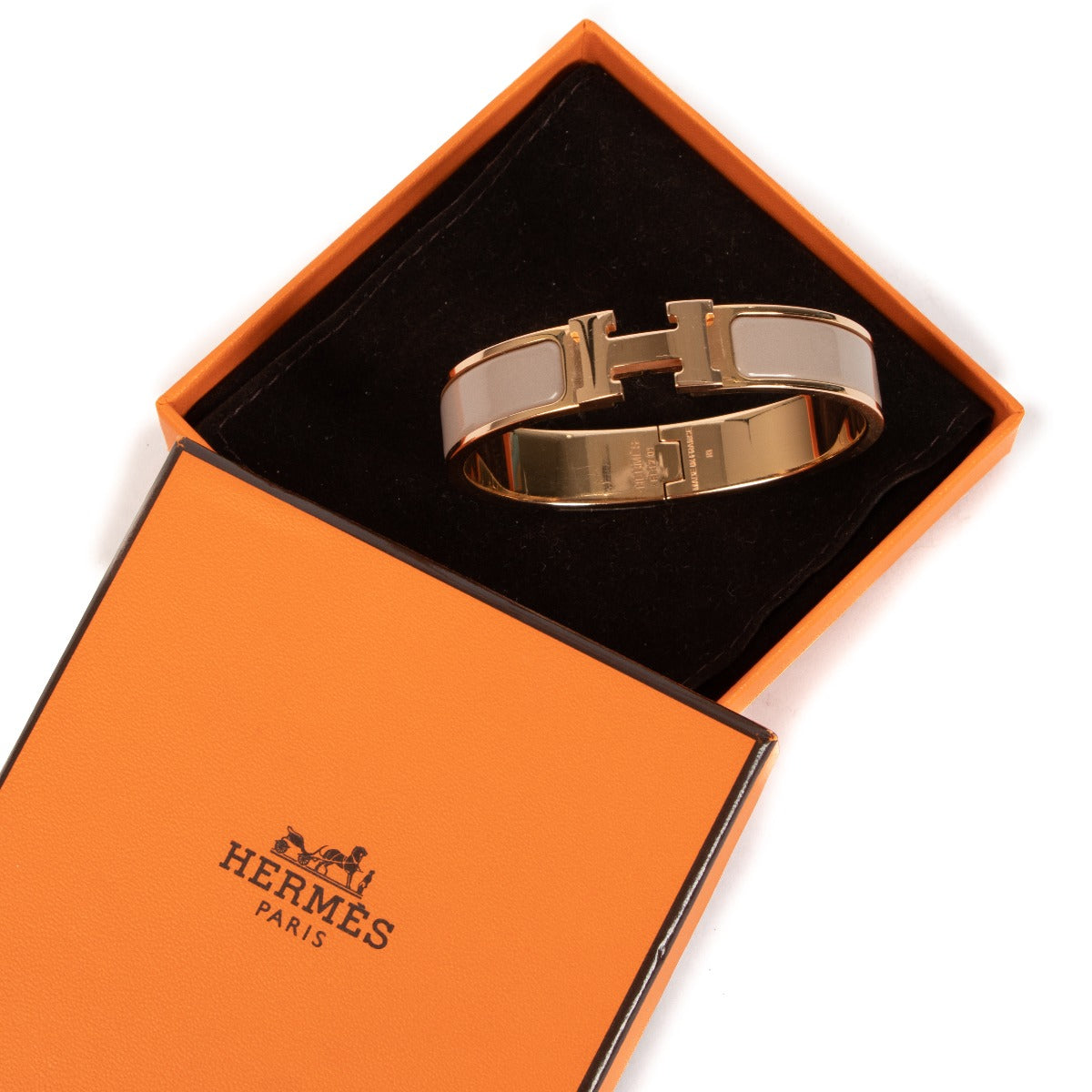 Hermès Clic H Marron Glacé