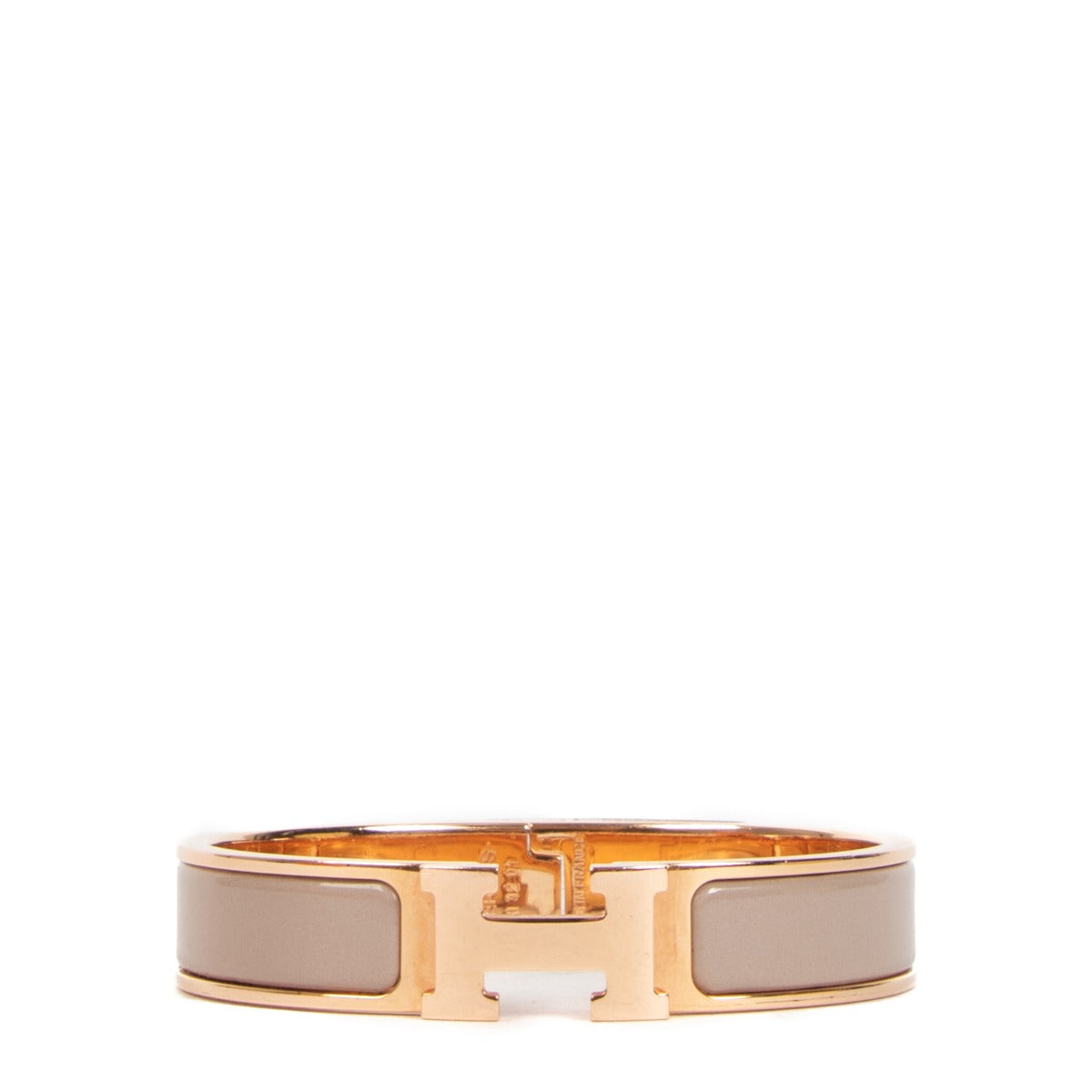 Hermès Clic H Marron Glacé