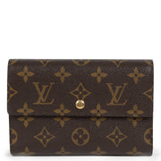 Louis Vuitton Monogram Wallet Canvas Porte Tresor Wallet for the best price