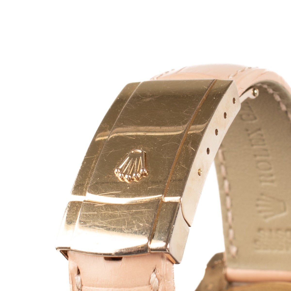 Authentic second hand Rolex Datejust 36 116185 Rose Gold Factory Diamond on www.labellov.com