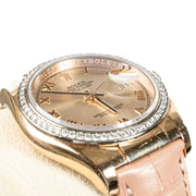Rolex Datejust 36 116185 Rose Gold Factory Diamond
