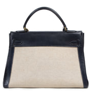 Hermès Kelly 32 Toile Blue Marine pour le meilleur prix chez Labellov à Anvers