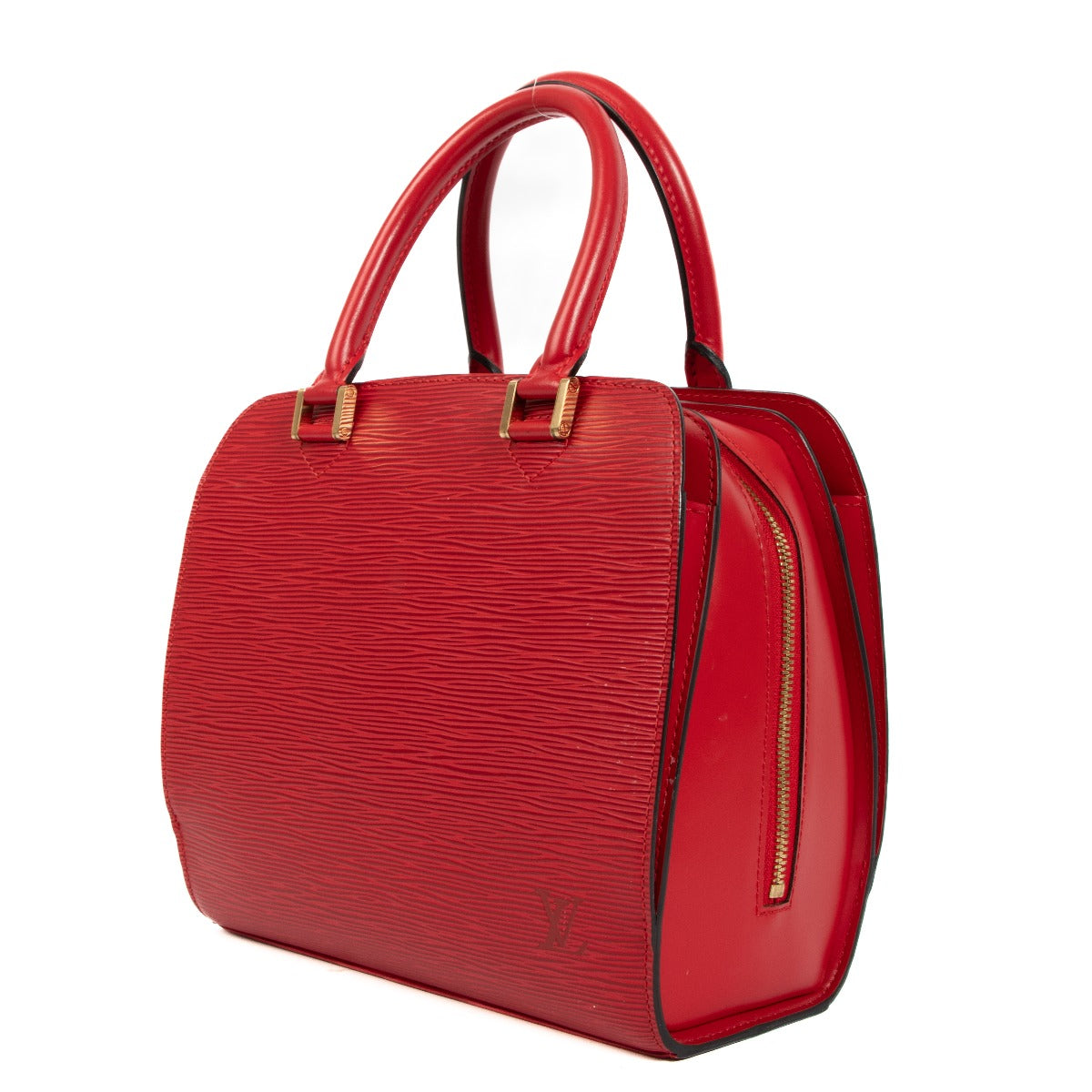 Louis Vuitton Red Epi Leather Pont Neuf Top Handle Bag