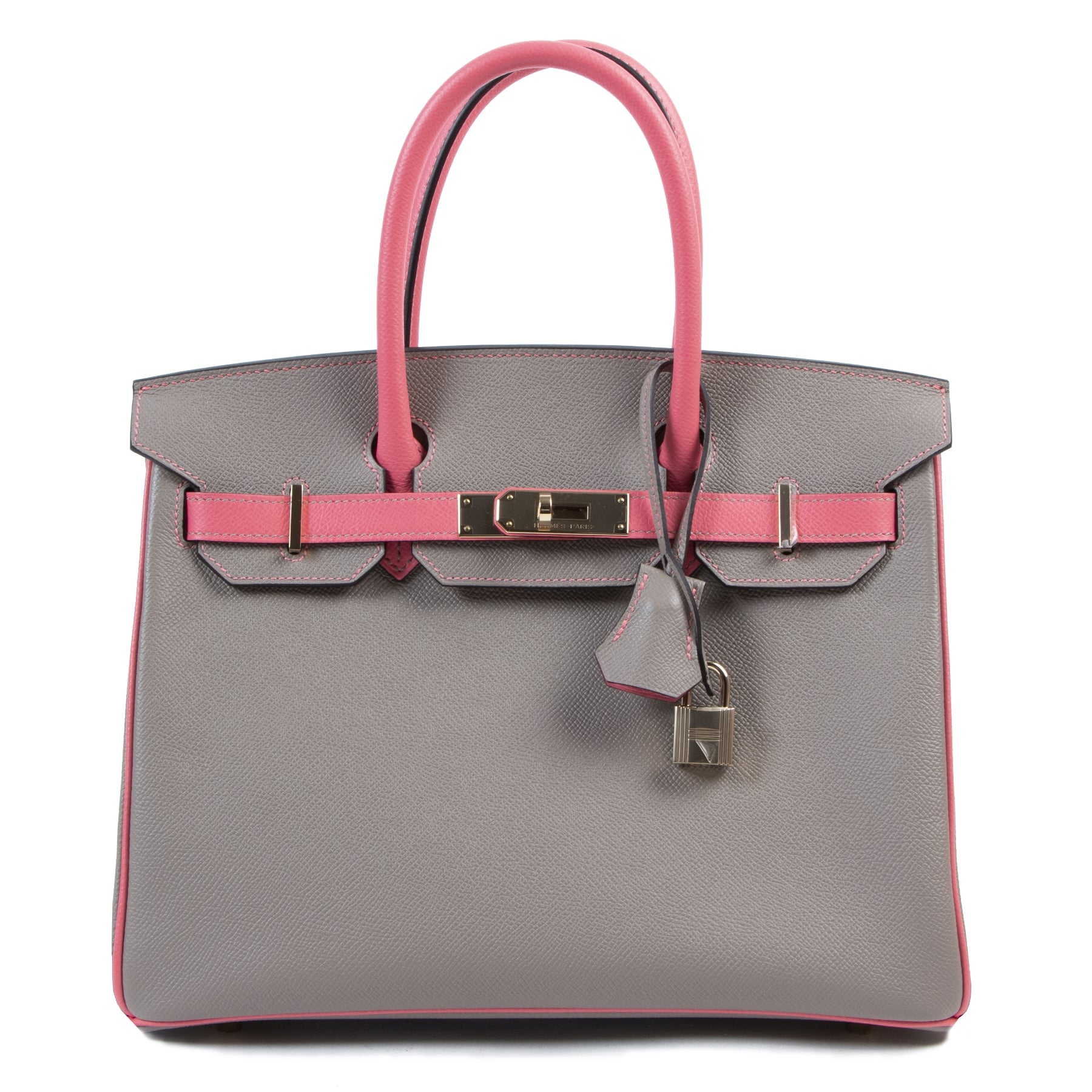HSS *Special order* Hermès Birkin 30 Epsom Gris Asphalt / Rose Azalee pour le meilleur prix chez Labellov à Anvers