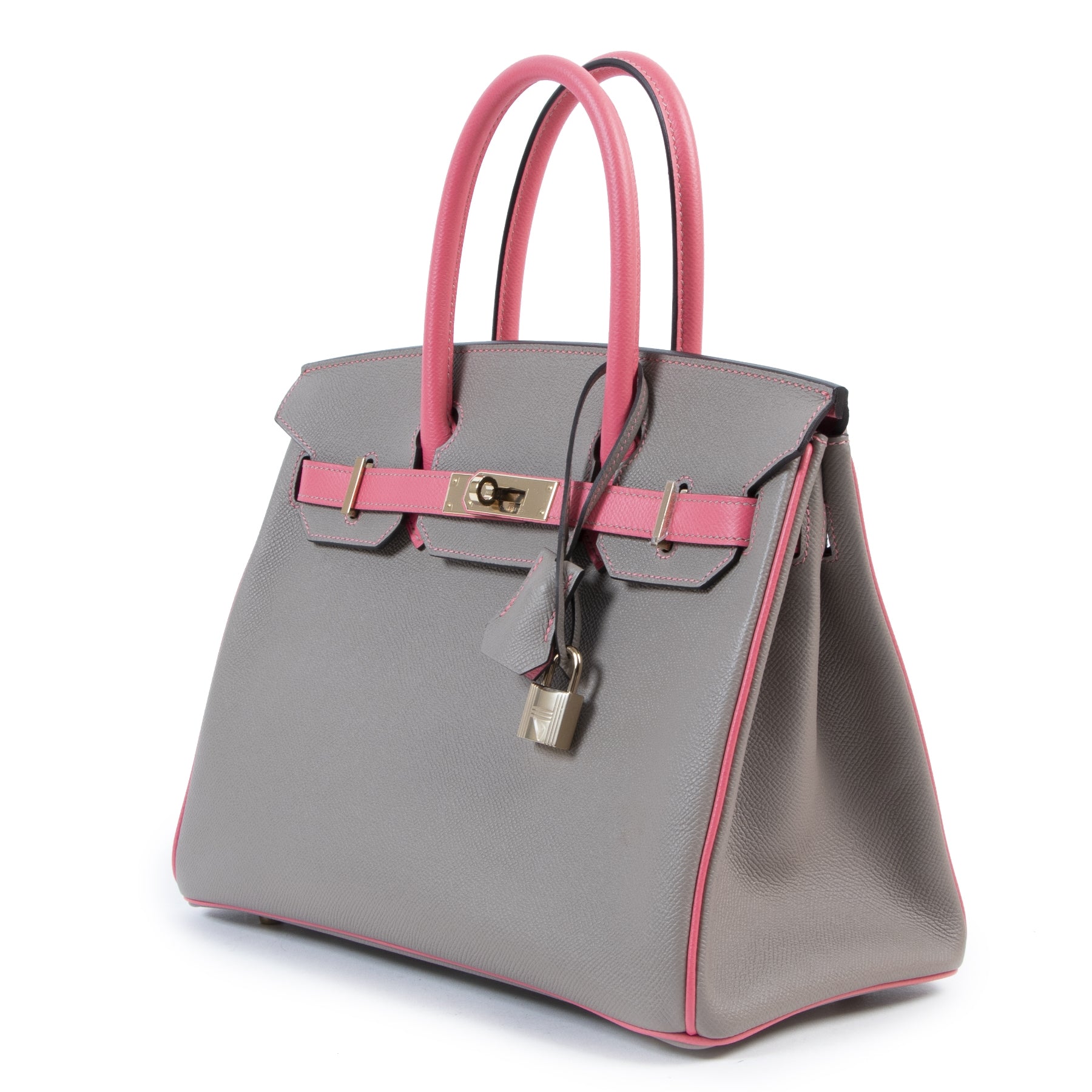 HSS *Special order* Hermès Birkin 30 Epsom Gris Asphalt / Rose Azalee 100% authentic shopping for the best price worldwide shipping