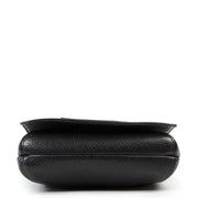 Delvaux Black Leather Louise Baudrier PM Bag