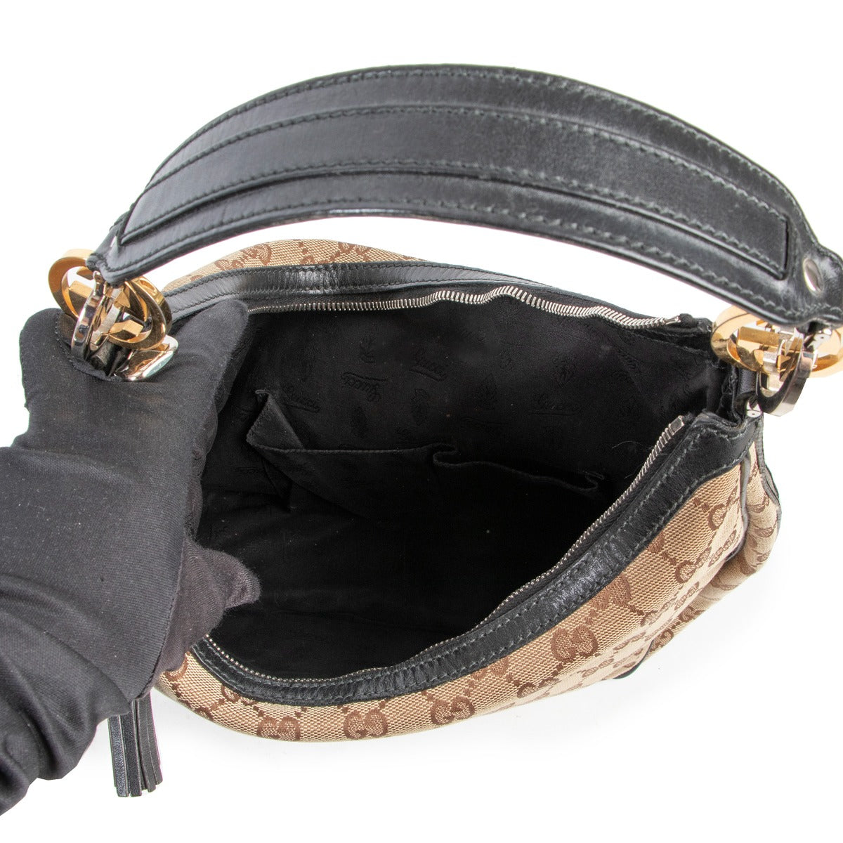 Gucci Monogram Hobo Shoulder Bag available at Labellov. Buy and sell designer items for a reasonable price