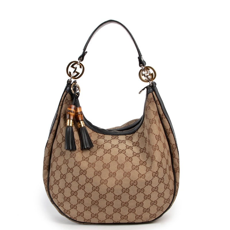 Gucci Monogram Hobo Shoulder Bag