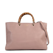 shop safe online secondhand Gucci Pastel Pink Bamboo Top Handle Bag. koop veilig online tweedehands Gucci Pastel Pink Bamboo Top Handle Bag