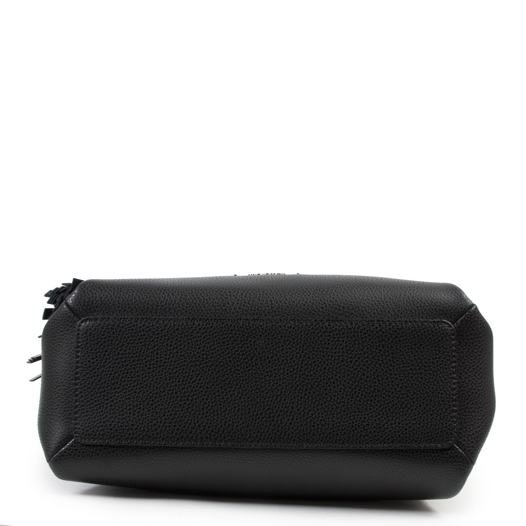 Authentic secondhand Hogan Black Leather Zipper Shoulder Bag designer bags fashion luxury vintage webshop safe secure online shopping