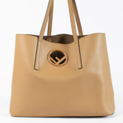 Fendi Camel Leather Shopper Tote