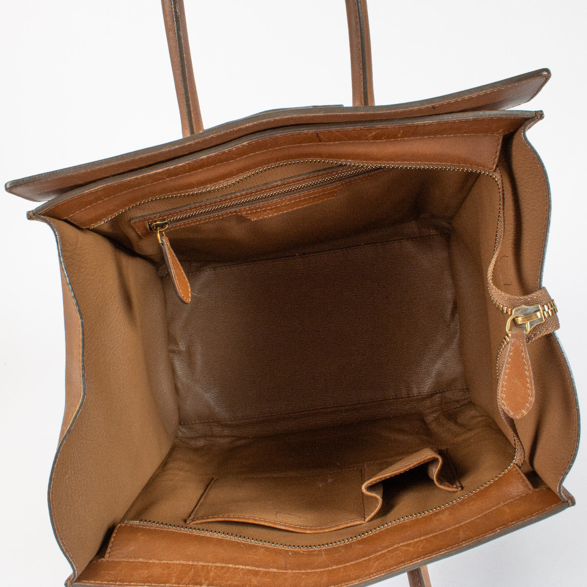 Sac Mini Luggage Celine Camel