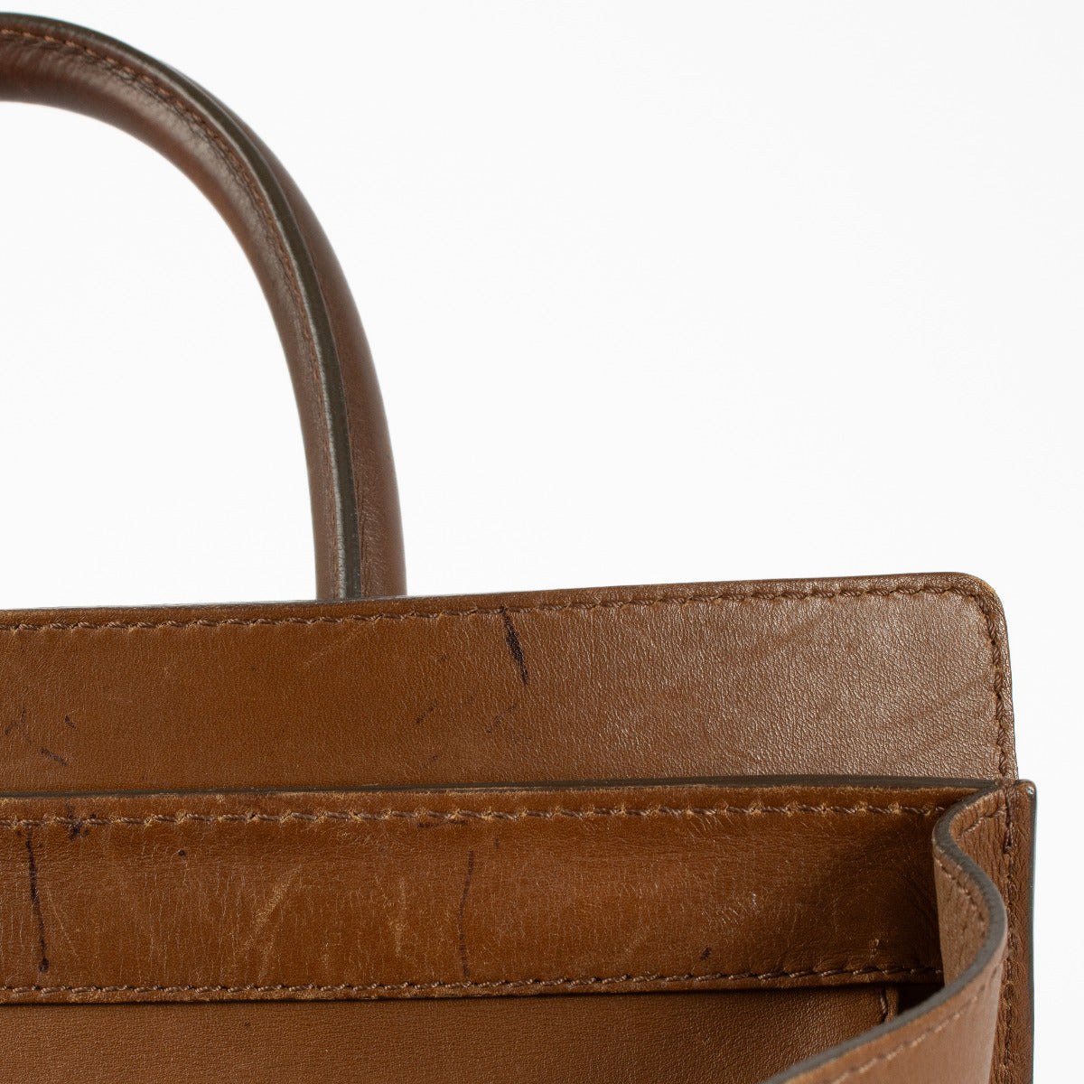 Sac Mini Luggage Celine Camel