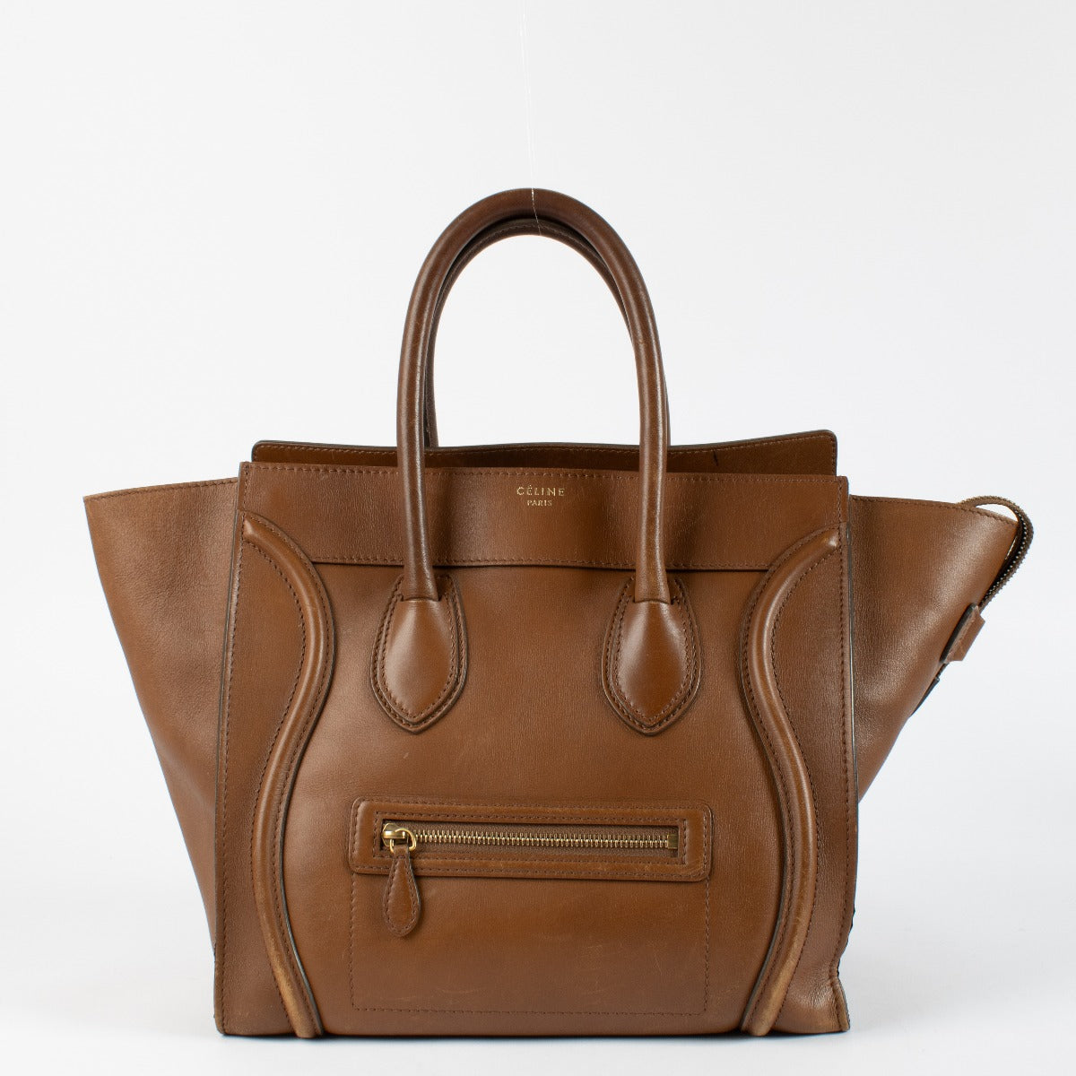 Sac Mini Luggage Celine Camel