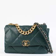 Chanel Green Large Chanel 19 Bag for the best price at Labellov