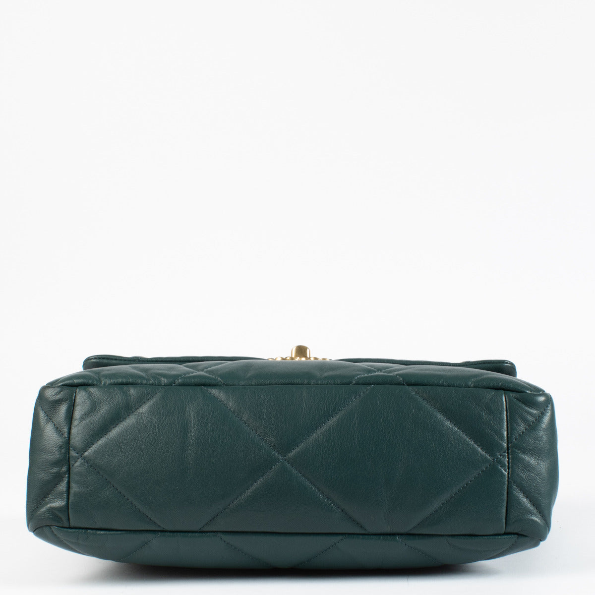 Chanel Green Lambskin Large Chanel 19 Bag
