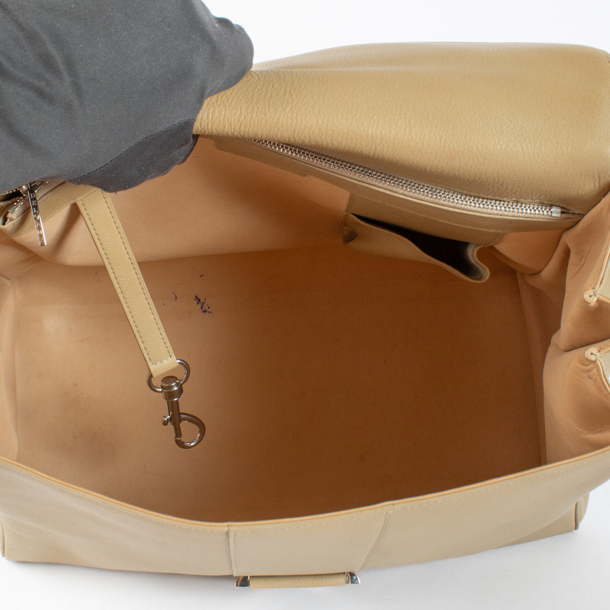Delvaux Zandbeige Souple Brillant GM