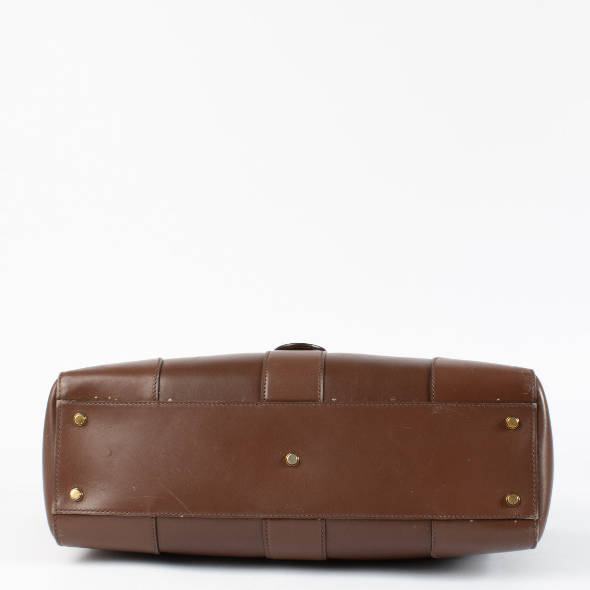 Gucci Brown Buckle Tote Bag