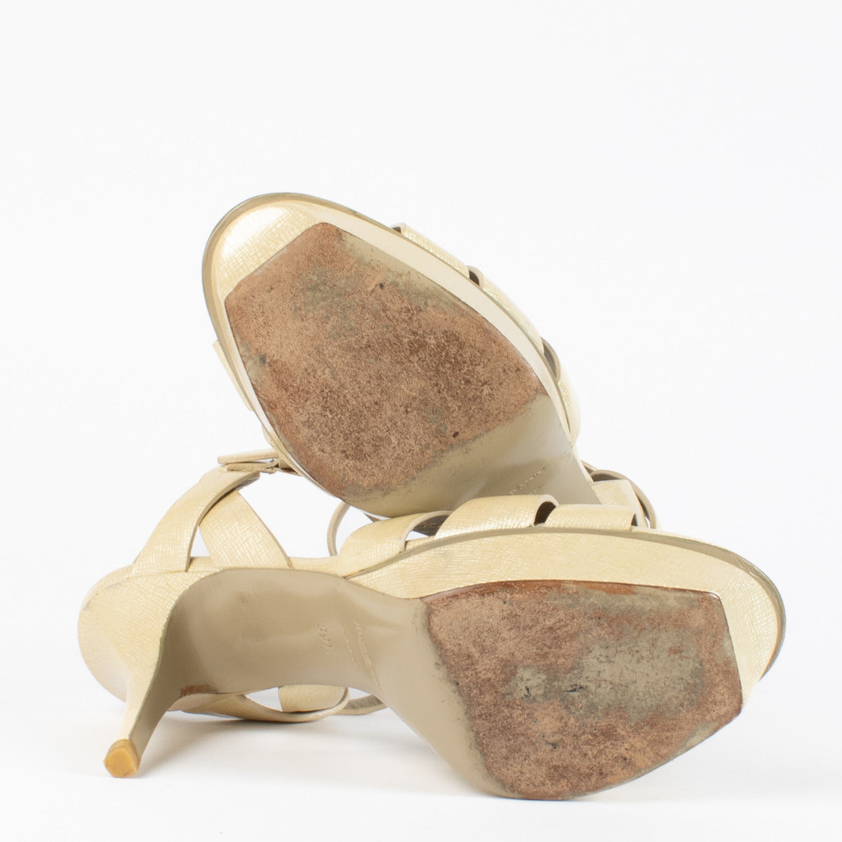 Sandales Tribute beiges Saint Laurent - taille 39.5
