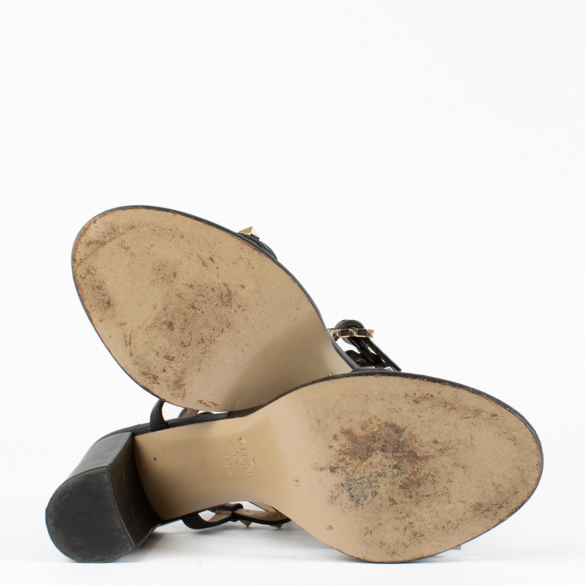 Sandales Valentino Garavani Rockstud noires - taille 38,5