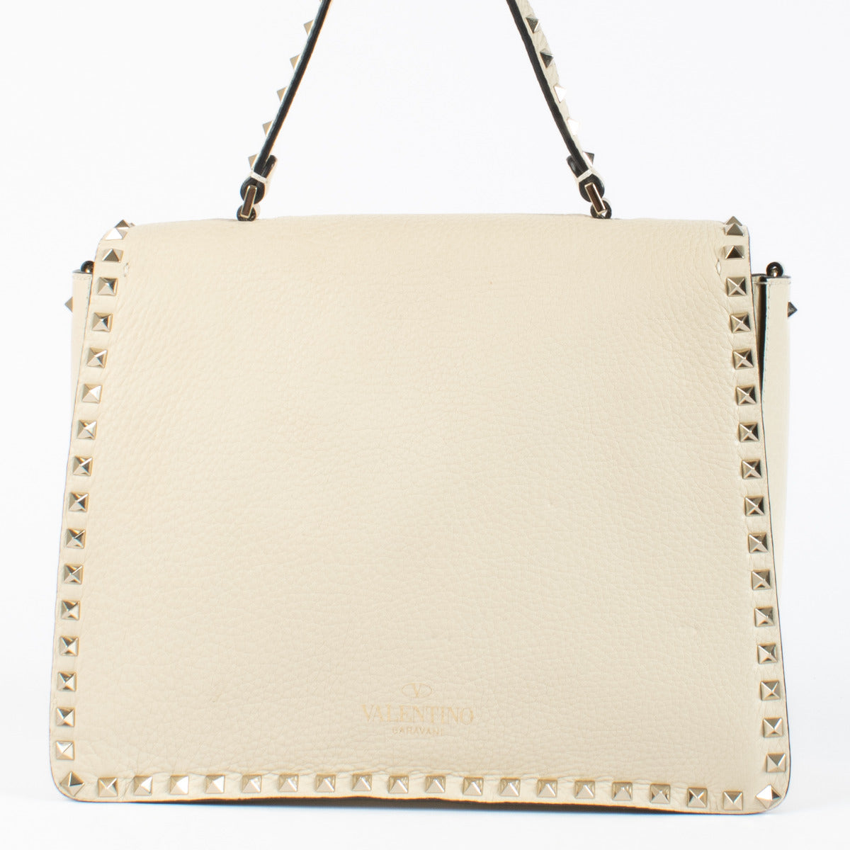 Valentino Garavani Beige Rockstud Bag