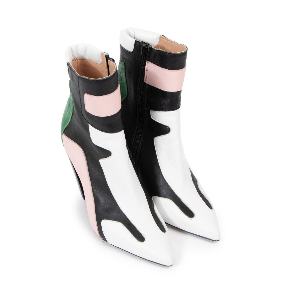 Shop safe online at LABELLOV in Antwerp these 100% authentic second hand A.F. Vandevorst Multicolor Leather Boots - size 37