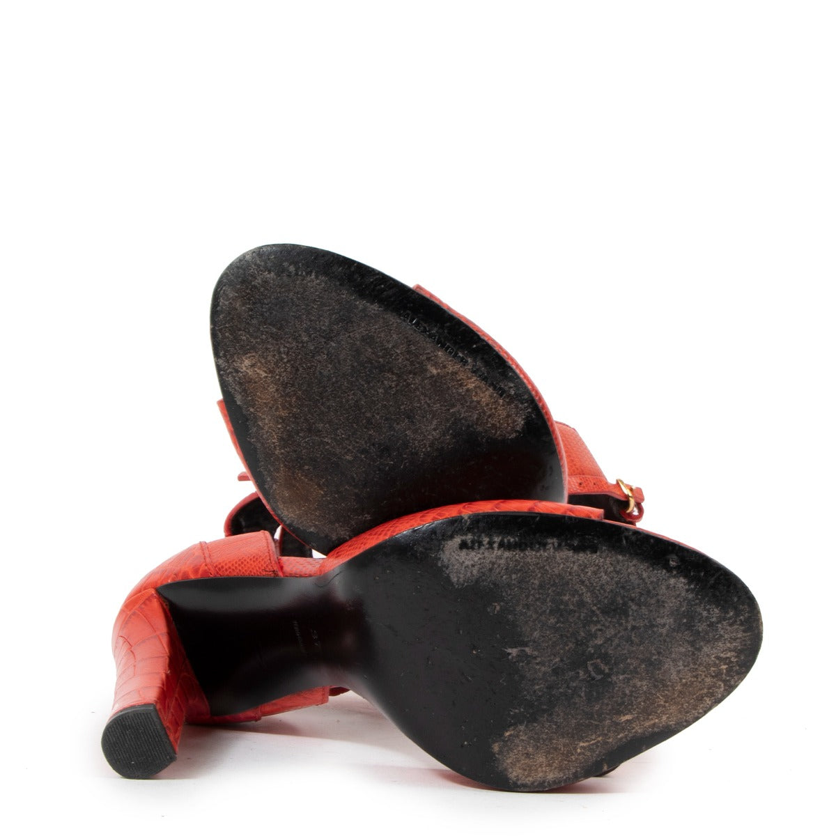 Alexander Wang Aminata Embossed Leather Sandals - Size 37
