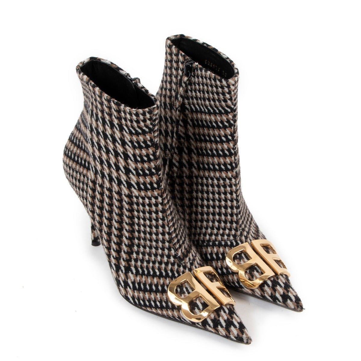 Balenciaga Tweed BB Knife Boots