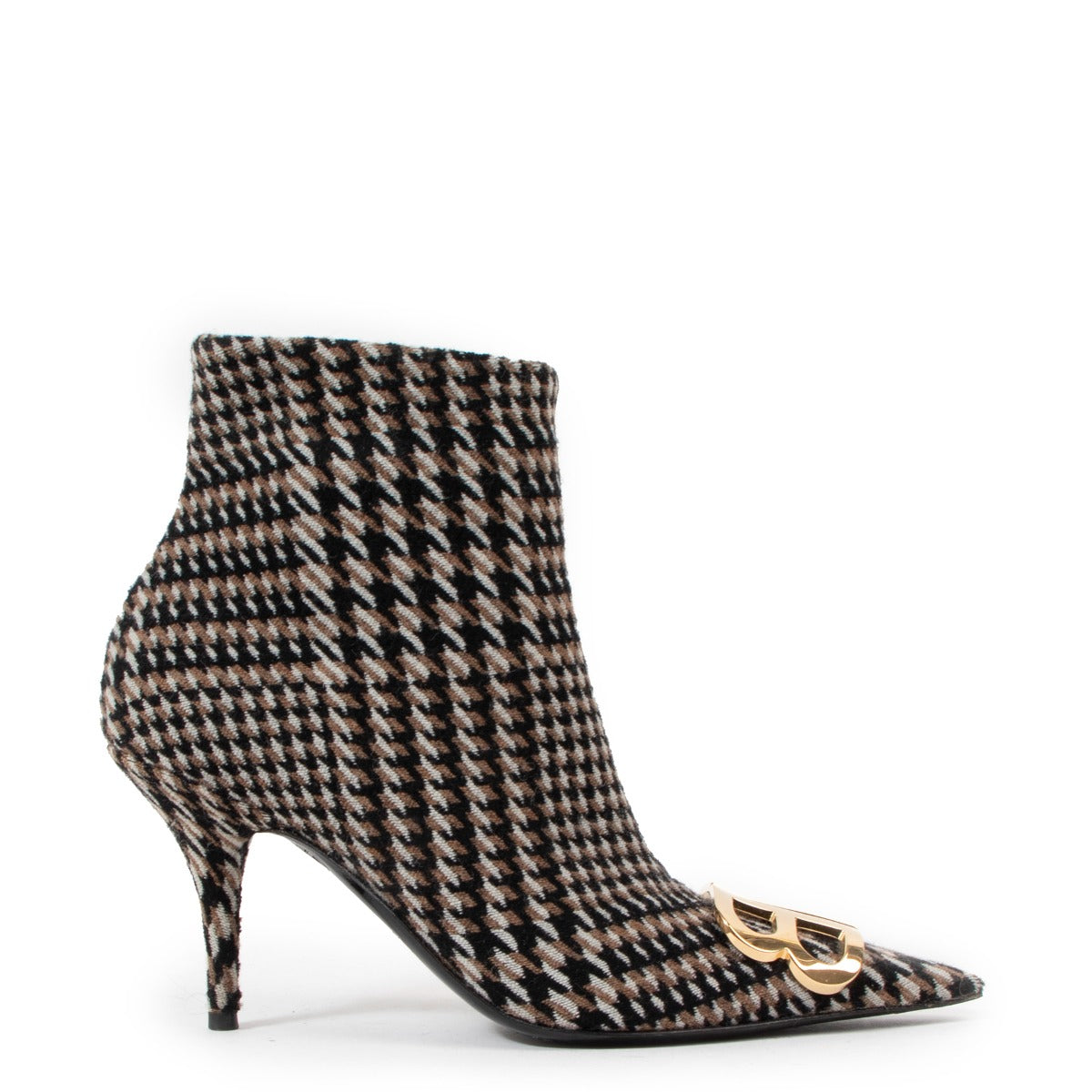 Balenciaga Tweed BB Knife Boots